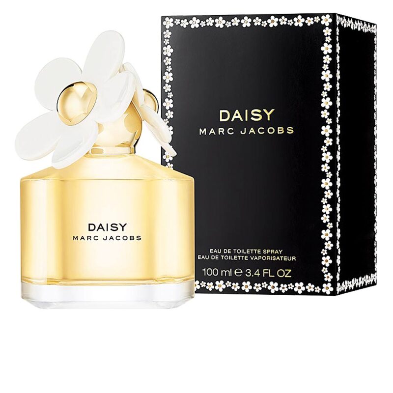 Daisy by Marc Jacobs Perfume. Daisy by Marc Jacobs is a sensational scent by powerhouse designer Marc Jacobs. Daisy perfume by Marc Jacobs is a light, feminine scent made for women with exquisite tastes in fashion and fragrance. Introduced in 2007, this daytime fragrance features fruity notes of ripe strawberry and tangy pink grapefruit. Daisy by Marc Jacobs perfume also includes a layer of floral notes, like violet leaf, luscious gardenia, and violet. Specially designed with the sophisticated woman in mind, Daisy perfume is just the thing to spritz on for afternoons at the mall or luncheons with friends or colleagues. For any fan of Marc Jacobs, Daisy perfume is an excellent choice.